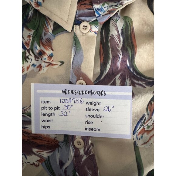 NWT PrettyLittleThing Plus 22 Sheer Floral Button-Up Blouse - Picture 12 of 15